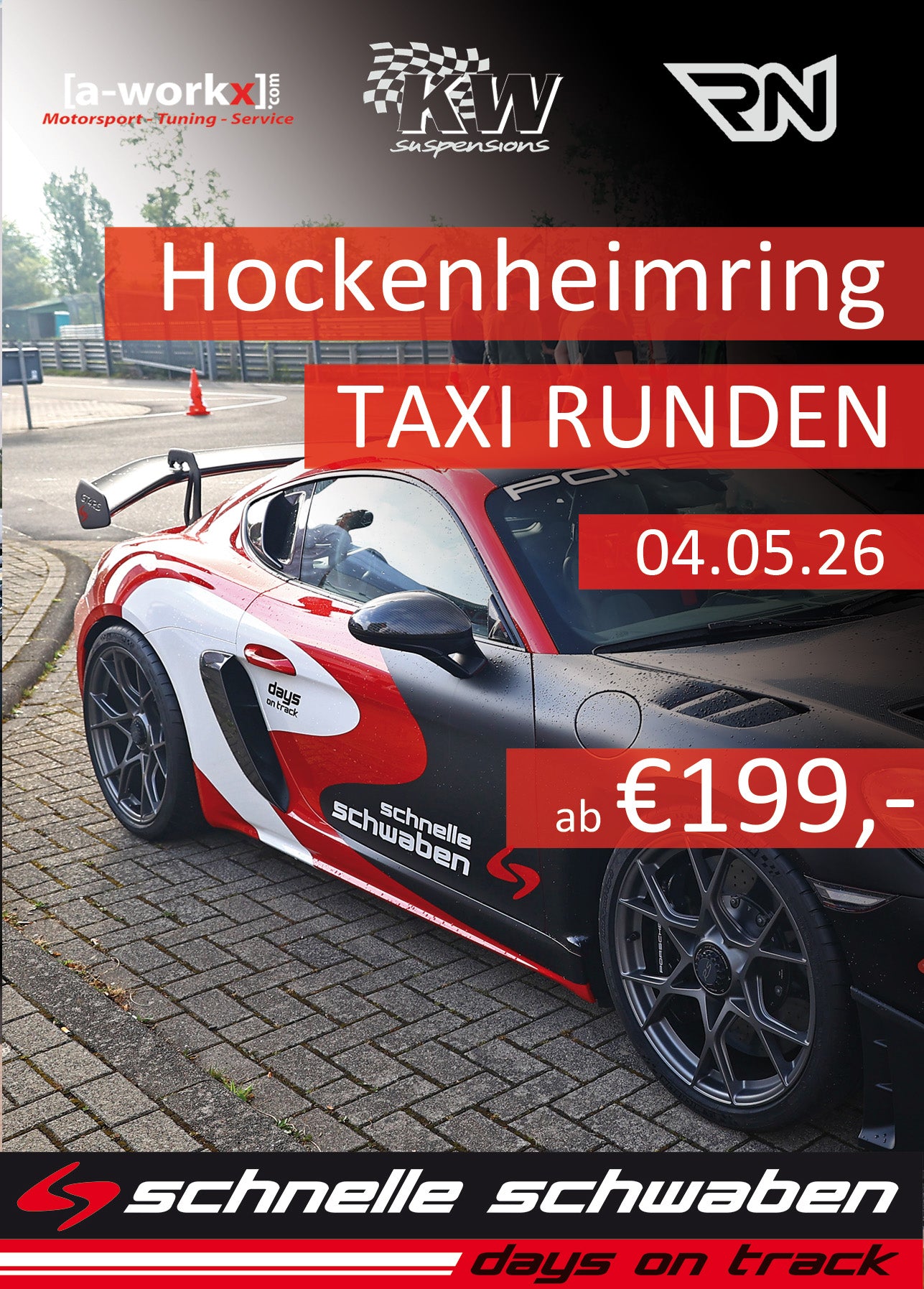 Renntaxi Hockenheim Ring – Porsche GT4 RS – Taxifahrt buchen am 4.Mai 2026